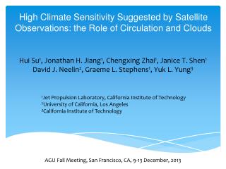 High Climate Sensitivity Suggested by Satellite Observations: the Role of Circulation and Clouds