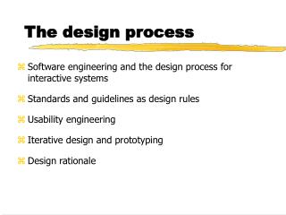 The design process