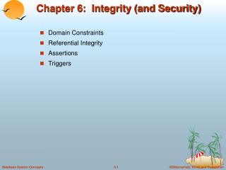 Chapter 6: Integrity (and Security)