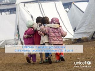 Children in asylum procedures: Child Notices : country of origin reports 2013-2015