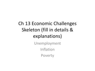 Ch 13 Economic Challenges Skeleton (fill in details &amp; explanations)