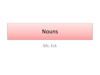 Nouns