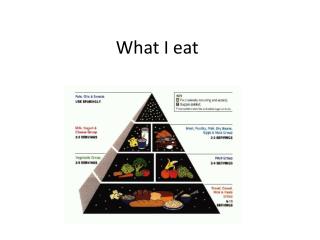 What I eat