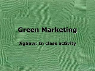 Green Marketing