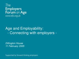 Age and Employability: - Connecting with employers -