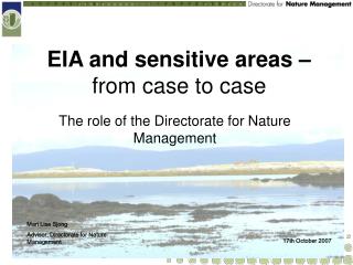 EIA and sensitive areas – from case to case