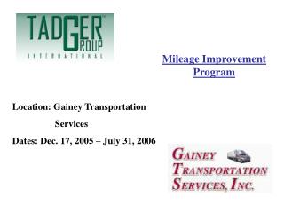 Mileage Improvement Program