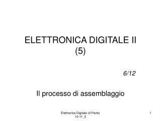 ELETTRONICA DIGITALE II (5)