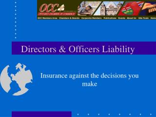 Directors &amp; Officers Liability
