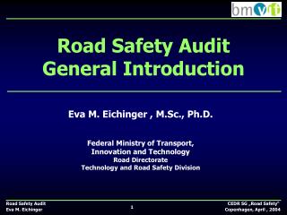 Road Safety Audit General Introduction