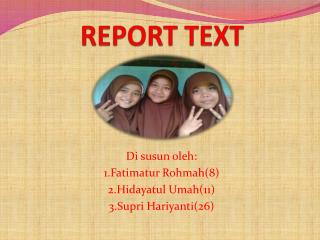 REPORT TEXT