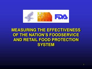 MEASURING THE EFFECTIVENESS OF THE NATION’S FOODSERVICE AND RETAIL FOOD PROTECTION SYSTEM