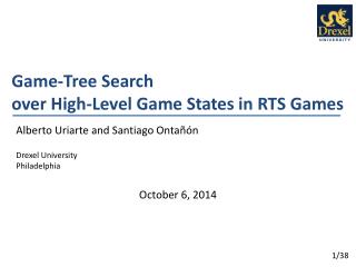 Game-Tree Search over High-Level Game States in RTS Games