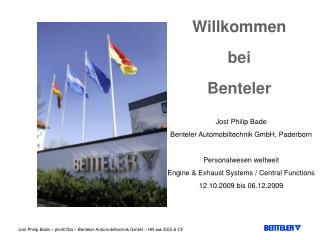 Willkommen bei Benteler