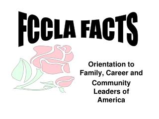 Orientation to Family, Career and Community Leaders of America