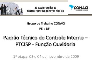 Padrão Técnico de Controle Interno – PTCISP - Função Ouvidoria