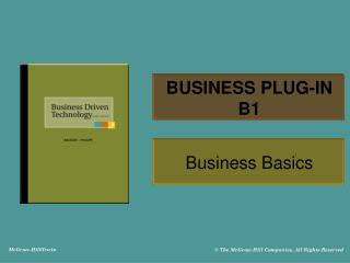 BUSINESS PLUG-IN B1