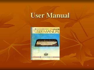 User Manual