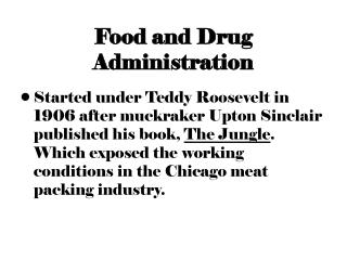 Food and Drug Administration