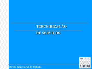 Direito Empresarial do Trabalho