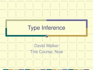 Type Inference