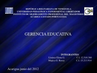 GERENCIA EDUCATIVA