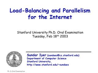 Load-Balancing and Parallelism for the Internet