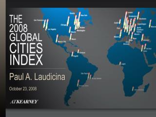 The Global Cities Index (GCI) measures 60 major cities across five dimensions