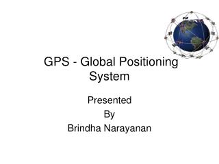 GPS - Global Positioning System