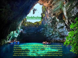 Sinkholes