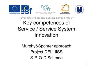 Key competences of Service / Service System innovation