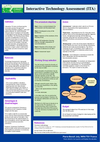 Interactive Technology Assessment (ITA)