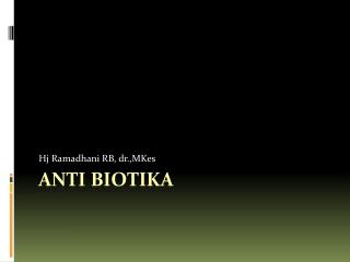 Anti Biotika