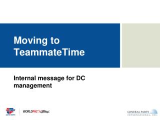 Moving to TeammateTime