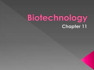 Biotechnology