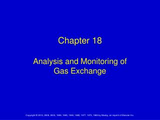 Chapter 18 Analysis and Monitoring of Gas Exchange