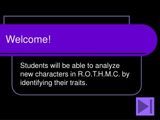 Welcome!