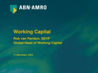 Working Capital