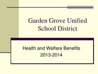 Garden Grove Unified School District