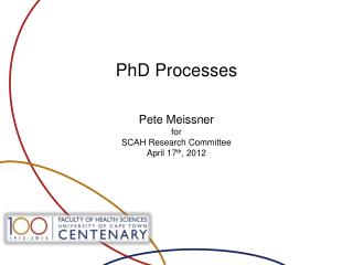 PhD Processes