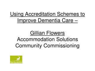 Dementia Accreditation