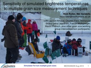 Sensitivity of simulated brightness temperatures to multiple grain size measurement techniques