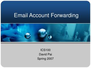 Email Account Forwarding