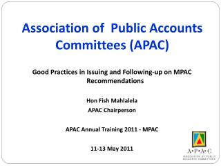 Association of Public Accounts Committees (APAC)