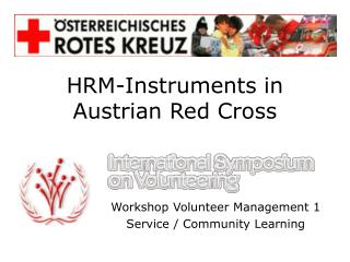 HRM-Instruments in Austrian Red Cross