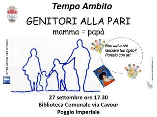 GENITORI ALLA PARI mamma = papà