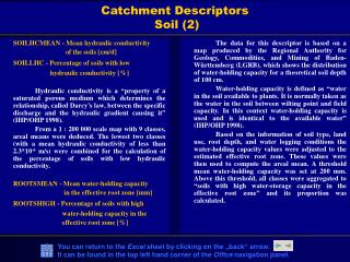 Catchment Descriptors Soil (2)