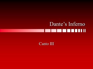 Dante’s Inferno