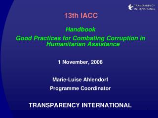 13th IACC