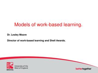 Models of work-based learning.